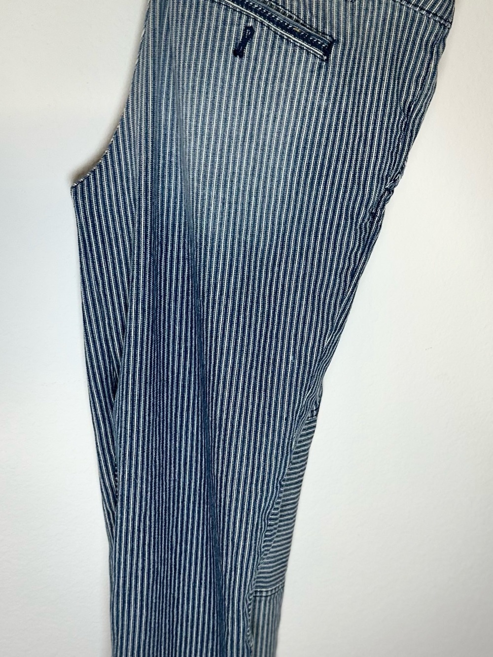 Pilcro and the Letterpress Blue Striped Slim Straight Jeans - Picture 2 of 4